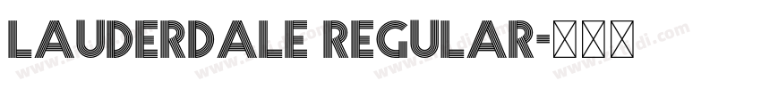 Lauderdale Regular字体转换